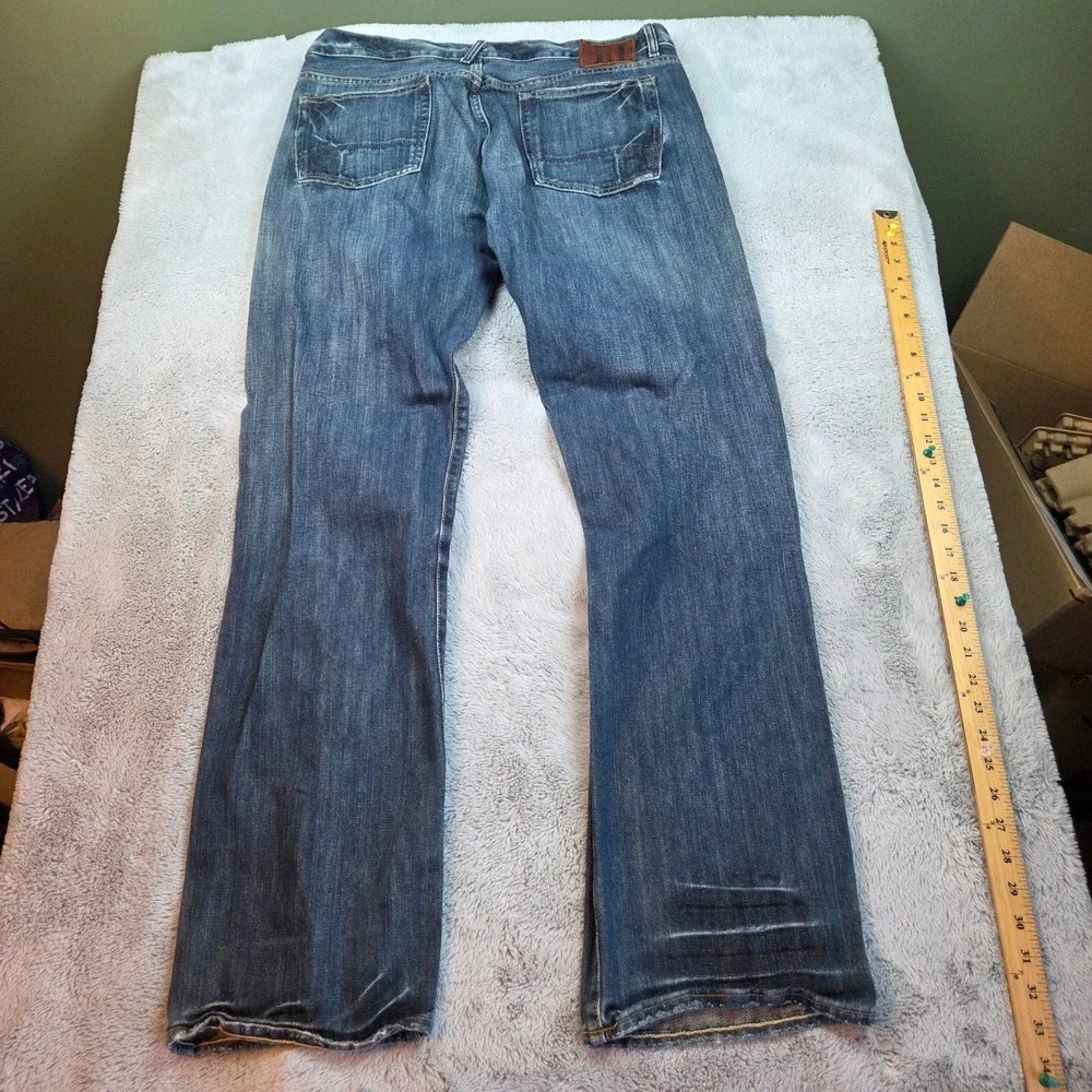 VTG Ralph Lauren Jeans Mercer‎ Low Rise Button Fly Mens 38x31 Blue Polo Jeans Co